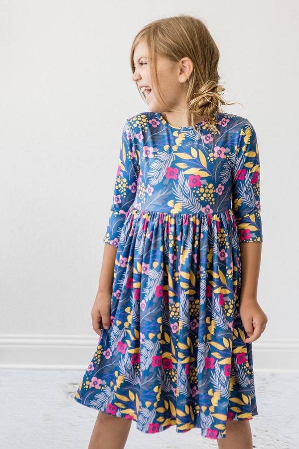 flora-twirl-dress Mila & Rose - Sophia's StyleTwirl Dress 3/4-1